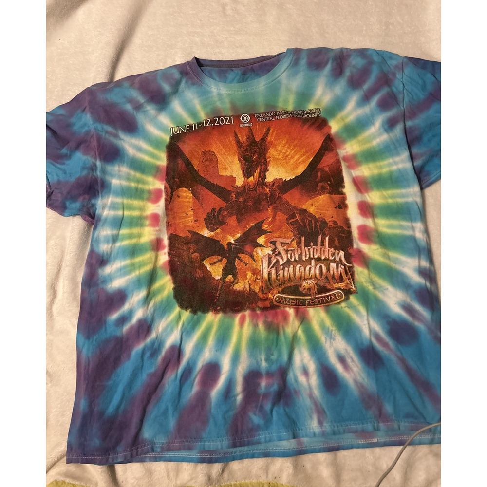 Insomniac Forbidden Kingdom Festival 2021 T Shirt Dragon Fantasy Medieval 2XL